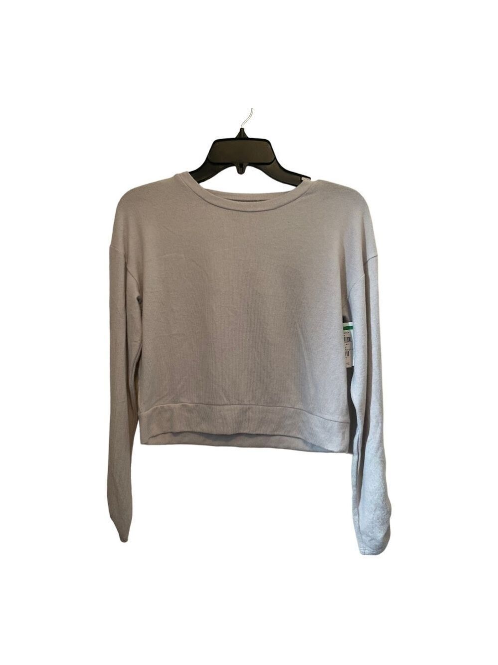 Z by Zella cropped fog gray long sleeve shirt